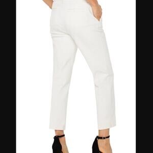 Liverpool Kelsey Crop Trousers Side Slit Workwear Vintage White